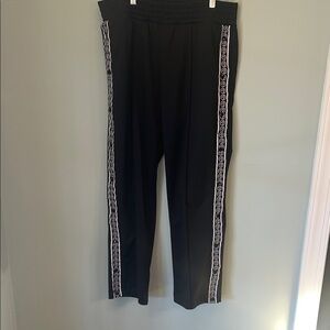Zumba Wear Black Women's Pants with Snaps Sz M